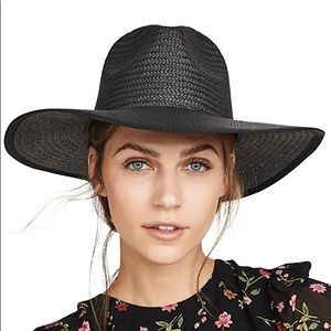 Madewell - Wide brimmed straw sunhat in black NWT!